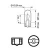 Фото Лампа накаливания без цоколя W3W / 24V / 3W / W2,1x9,5d W3W / 24V / 3W / W2,1x9,5d / Упаковка -карто Philips 13256CP Philips