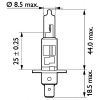 Фото Лампа галогенная H1 / 24V / 70W / P14,5s H1 / 24V / 70W / P14,5s / MasterDuty / Упаковка -блистер Philips 13258MDB1 Philips