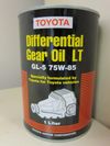 Фото Масло трансмиссионное синтетическое DIFFERENTIAL GEAR OIL LT 75W-85, 1L Toyota 0888502506 Toyota