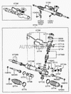Фото Ремкомплект рулевой рейки Hyundai Accent TAGaz 5779025A00 Hyundai-Kia 5779025A00 Hyundai-Kia