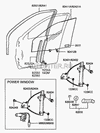 Фото стеклоподъемник электр пер прав 82404-25010 accent тагаз(2101) Hyundai-Kia 8240425010 Hyundai-Kia