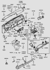 Фото Накладка HYUNDAI Porter (97-) панели приборов OE Hyundai-Kia 847424B000 Hyundai-Kia