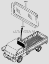 Фото Стекло заднее HYUNDAI Porter ОЕМ Hyundai-Kia 8621144002 Hyundai-Kia