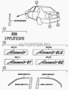 Фото Наклейка декоративная ACCENT центральной стойки L 86365-25000 Hyundai-Kia 8636525000 Hyundai-Kia