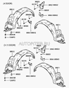 Фото БРЫЗГОВИК ЗАДНИЙ ПРАВЫЙ - ACCENT Hyundai-Kia 8682225000 Hyundai-Kia