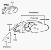 Фото Стекло зеркала заднего вида левого Hyundai-Kia 8761125100 Hyundai-Kia