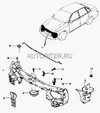 Фото Рамка радиатора Daewoo Nexia (1995-) Оригинал Daewoo 96169636 Daewoo