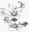 Фото Крышка корпуса фильтра воздушного нижняя Daewoo 96344645 Daewoo