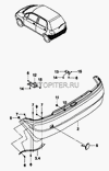 Фото Кронштейн Daewoo Matiz заднего бампера Daewoo 96563474 Daewoo