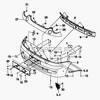 Фото Заглушка бампера DAEWOO MATIZ передняя левая Daewoo 96563550 Daewoo