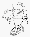 Фото Облицовка полки задка Daewoo Matiz левая           Daewoo 96566391 Daewoo