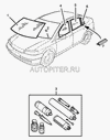 Фото Ограничитель стекла лобового OPEL ASTRA General Motors 108476 General Motors