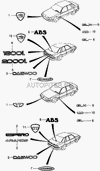 Фото Эмблема DAEWOO NEXIA реше�тки радиатора/крышки багажника DAEWOO General Motors 96209264 General Motors