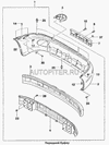 Фото заглушка п/туманки правая (глухая) General Motors 96226174 General Motors