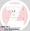 Фото Колодки торм.зад./дат. Zimmermann 240081851 Zimmermann