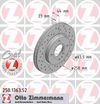 Фото Диск тормозной BS FORD SPORT Z Zimmermann 250136352 Zimmermann