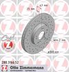 Фото Honda Accord VII 03-08 перфор. Zimmermann 280316652 Zimmermann