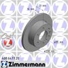 Фото Диск тормозной задний Mercedes SPRINTER VW CRAFTER Zimmermann 400647720 Zimmermann