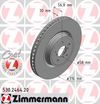 Фото Диск тормозной SUBARU FORESTER 13- перед.вент.Coat Z Zimmermann 530246420 Zimmermann