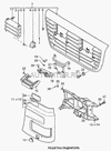 Фото 1309113 Фрагмент решетки радиатора правый 95XF/XF95/105 Daf 1309113 Daf