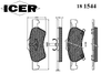 Фото Колодки CHRYSLER диск. пер. VOYAGER 3, CARAVAN 3, GRAND CARAVAN (01 ->) Icer 181544 Icer