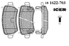 Фото Колодки тормозные Opel Astra G задние +скрипуны =GDB1515 ICER Icer 181622703 Icer