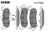 Фото ICER Колодки тормозные задние Icer 181766 Icer