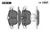 Фото Колодки дисковые передние: Ford Galaxy/S-max 2.0/1.8TDCi/2.0TDCi 06> Icer 181885 Icer