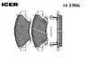 Фото Колодки дисковые передние HONDA CR-Z/INSIGHT/JAZZ 1.2-1.5I 08> Icer 181906 Icer