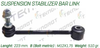 Фото —тойка стабилизатора JEEP WRANGLER   JK 2007-2018 Rear Teknorot Otomotiv JE177 Teknorot Otomotiv