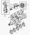 Фото Вкладыши FOTON PERKINS 1049А, 1069, 1099 коренные (к-т 10 шт.) (T31126371) Foton T31126361 Foton