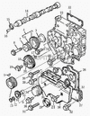 Фото Крышка привода тнвд Foton 1049A 1069 1099 Foton T3753R211 Foton
