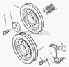 Фото Шкив коленвала Foton 1049A 1069 1099 2ручья Foton T64303041 Foton