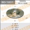 Фото Диск тормозной MASUMA, front TOYOTA AURIS, COROLLA/ ADE150, ZZE150 [уп.2] Masuma BD1201 Masuma
