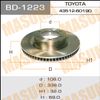 Фото Диск тормозной TOYOTA LAND CRUISER PRADO 150 передн. Masuma BD1223 Masuma