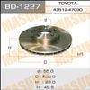 Фото Диск тормозной TOYOTA PRIUS перед. Masuma BD1227 Masuma