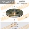 Фото диск тормозной передний!\ Mazda 323/6/626 1.8 Masuma BD4201 Masuma
