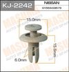 Фото Клипса серая 6мм  JAC Компас 12 Masuma KJ2242 Masuma