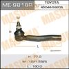 Фото Наконечник рулевой тяги TOYOTA Corolla 00- правый MASUMA Masuma ME9816R Masuma