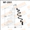 Фото ПЫЛЬНИК ШРУСА  внутренний Masuma MF2801 Masuma