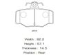 Фото Колодки NISSAN ALMERA (N16E) 2001-2005 Masuma MS2908 Masuma
