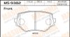 Фото Колодки тормозные SUZUKI GRAND VITARA 95- передн. Masuma MS9382 Masuma