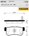 Фото Колодки тормозные задние SSANGYONG ACTYON II 2012- Sangsin GP1151 Sangsin
