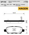 Фото Колодки торм.зад. Premium brake pads HAGEN SANGSIN GP1184 Sangsin GP1184 Sangsin