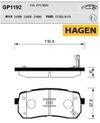 Фото Колодки тормозные задние (диск) GP1192 (не оригинал корея) Sangsin GP1192 Sangsin