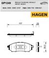 Фото Колодки тормозные (Колодки тормозные передние) Sangsin GP1249 Sangsin