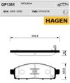 Фото Колодки торм.пер. Premium brake pads HAGEN MITSUBISHI L 200 06- Sangsin GP1361 Sangsin