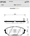 Фото Колодки тормозные передние HP1203 Hardron Sangsin HP1203 Sangsin
