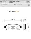 Фото Колодки тормозные CHEVROLET Cruze (09-) задние (4шт.) HARDRON SANGSIN Sangsin HP1363 Sangsin