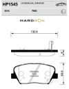 Фото КОЛОДКИ ТОРМОЗНЫЕ ПЕРЕДНИЕ HP1545 HARDRON Sangsin HP1545 Sangsin